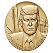 Donald J. Trump Bronze Medal 3 Inch