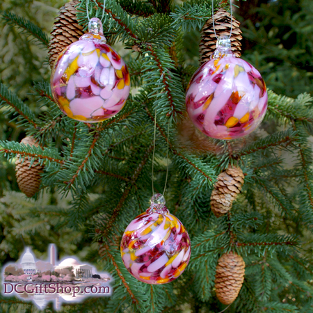 Sakura Peace Glass Balls (Set of 3)