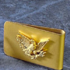 Gold Bald Eagle Money Clip