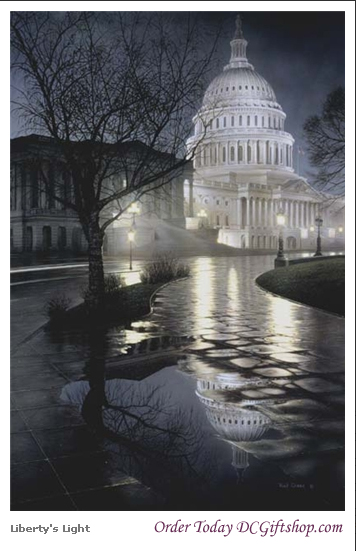 Liberty's Light U.S. Capitol Building Print