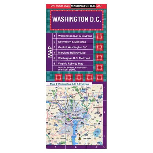 Washington D.C. Laminated Street Map