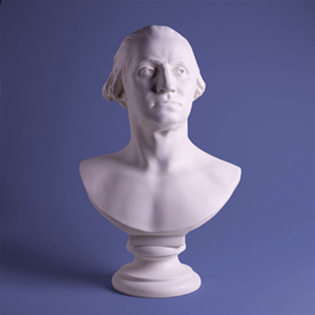 George Washington 23'' Houdon BUST - White