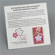 2013 National Cherry Blossom Festival Pin