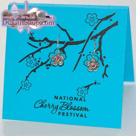 Cherry Blossom Swarovski Crystal Earrings