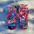 Ladies Cherry Blossom Flip Flops