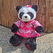 Stuffed Cherry Blossom Panda Bear
