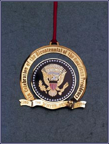 1989 White House Bicentennial Presidency Ornament