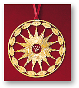 1990 Mount Vernon Martha Washington's States China Ornament