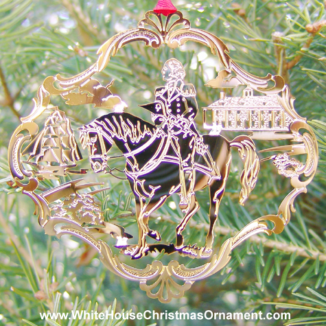 1992 Mount Vernon George Washington on Horseback Ornament