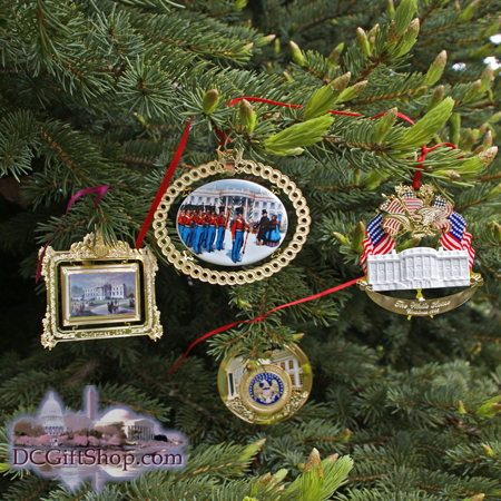 1994-1997 White House Set of Four Christmas Ornaments