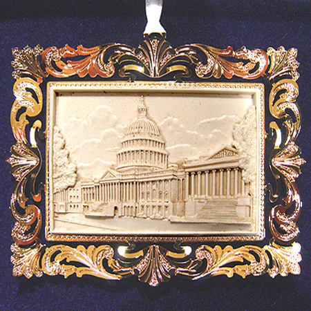 2001 Marble Capitol Ornament