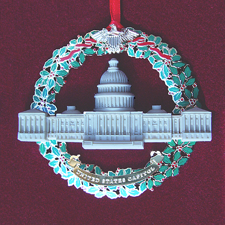 2003 Capitol Marble and Wreath Ornament