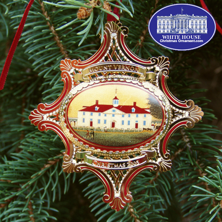 2005 Mount Vernon West Front circa 1792 Ornament
