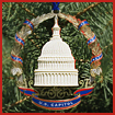 2007 US Capitol Marble Dome and Wreath Ornament