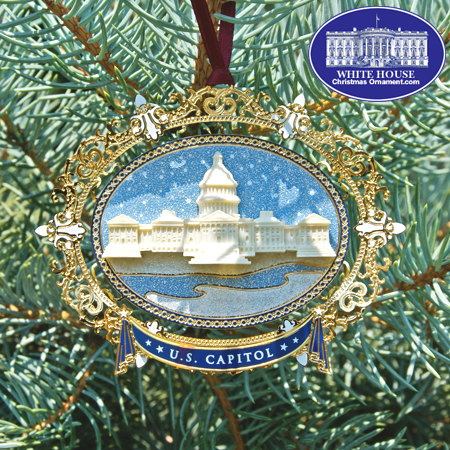 2008 US Capitol Oval Marble Ornament