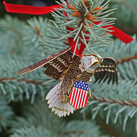 American Bald Eagle Christmas Ornament