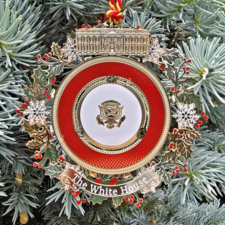 White House State Dinners Christmas Ornament