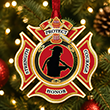 Firefighter Shield Holiday Ornament