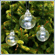 Set of 3 Clear Undecorated Glass Balls