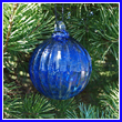 Cobalt Blue Glass Optic Ball 3"