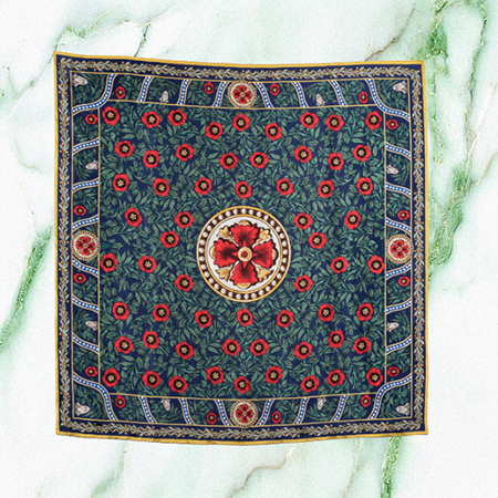 Green Stained Glass Scarf