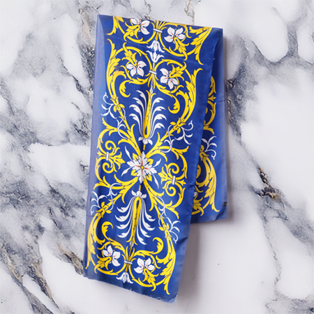 Minton Tile Blue Oblong Scarf