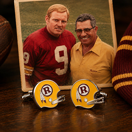 Washington Redskins Lombardi Era Helmet Cufflinks