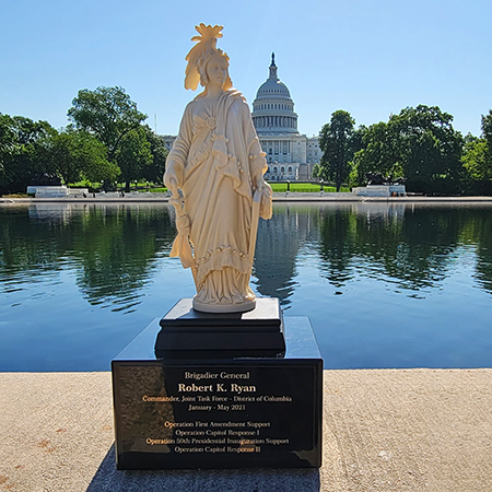 Custom Engraved Marble Statue of Freedom