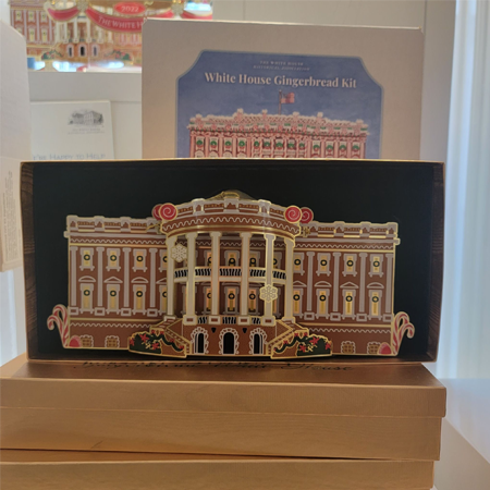 11 inch Brass White House Model