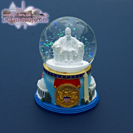 Abraham Lincoln Musical Snow Globe