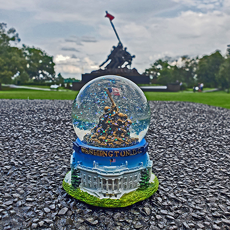 Iwo Jima Memorial Snow Globe