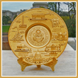 Washington DC Landmark Gold Souvenir Plate