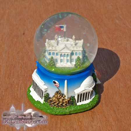 The White House Musical Snow Globe