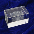 White House Glass Paperweight