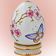 Porcelain Cherry Blossom Easter Egg