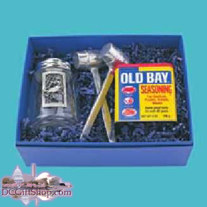 4 Piece Pewter Old Bay Crab Kit