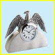 American Eagle Pewter Clock