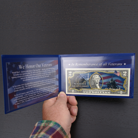 Honor Veteran Commemorative Two Dollar Currency