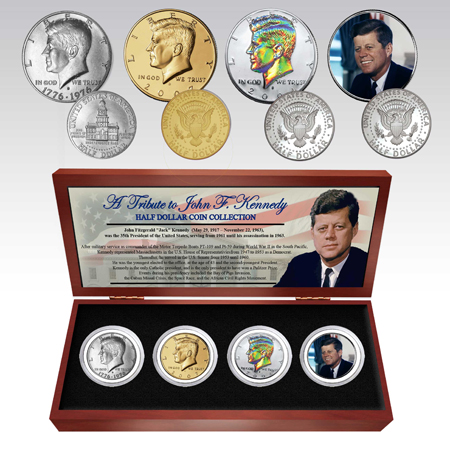 JFK Four Half-Dollar Commemorative Coin Set