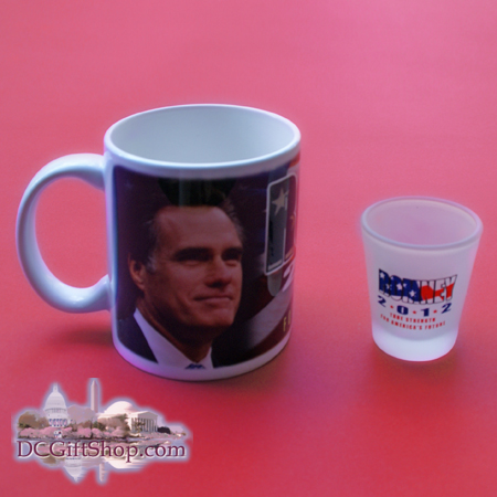 Vote Romney 2012 Coffee Cup and Shot Glass