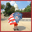 Washington DC Patriotic Umbrella