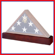 American Flag Case w/ Matching Pedestal Urn