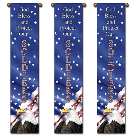 God Bless and Protect Our Soldiers Tapestry