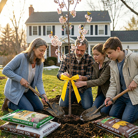 Support Our Troops Cherry Blossom Planting Kit