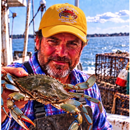 Maryland Blue Crab ''I'm Crabby'' Embroidered Hat