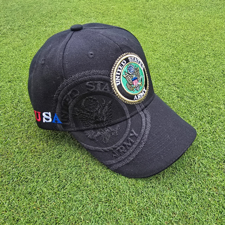 United States Army Seal Embroidered Black Cap