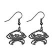 Pewter Crab Dangle Earrings