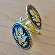 Black and Gold Great Seal Cufflinks