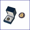 The Golden Seal Lapel Pin - Blue