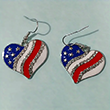 I Love America Earrings